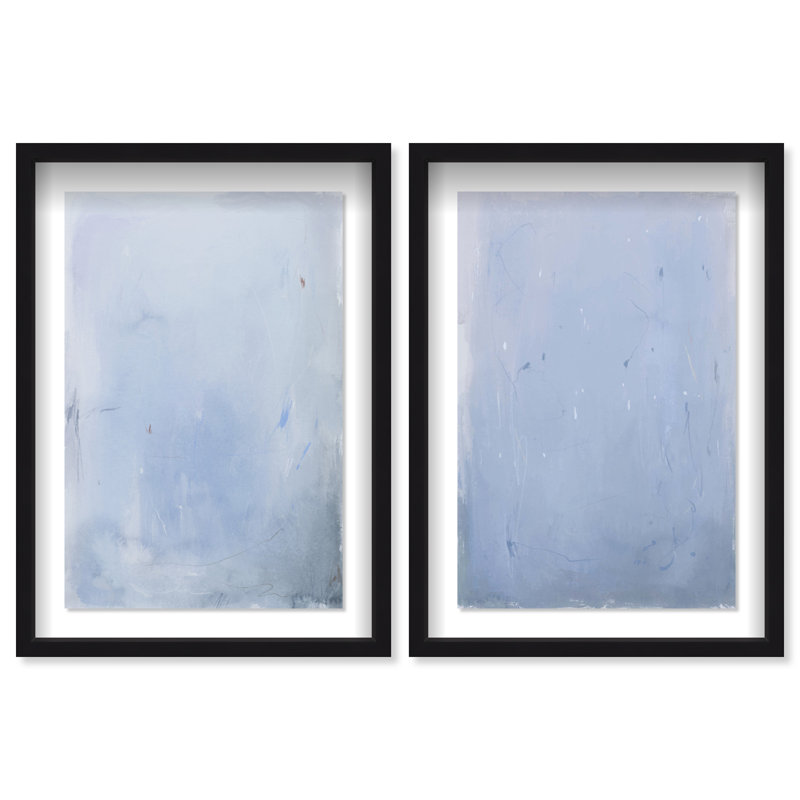 Calm Waters Shadowbox Abstract Print by Oliver Gal, Black Frame, 10 x 15, 31.5"H x 46.5"W, Black Shadowbox