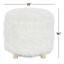 Tabouret en polyester avec fausse fourrure-76953311