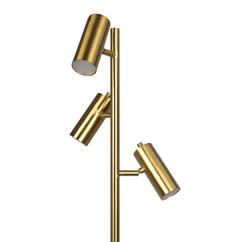 Lampe sur pied en laiton doré Lumina