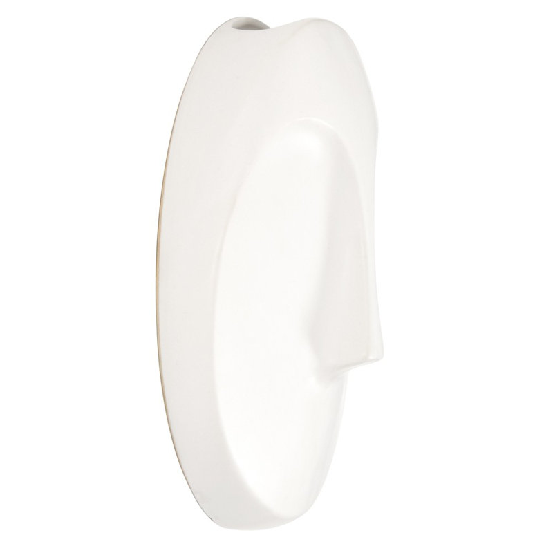 Sculpture murale blanche matte