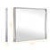 Lohoski Rectangle Wall Mounted Mirror with Aluminum Metal Frame, Beveled Decorative Accent Mirror, Horizontal and Vertical