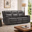  Canapé inclinable électrique Benji de 87,4 po en cuir véritable avec ports USB Benji-114572806