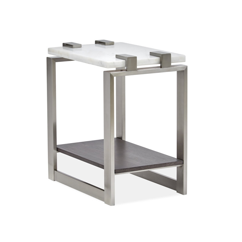 Anyila Marble Top End Table