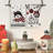 Xmas Tree Snowman Christmas Kitchen Towels Dish Towels Holiday Believe Bird Winter Decoration Hand Towels Set Of 4-1423596007