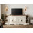Glenford 82.7"W Large Modern Farmhouse Accent Cabinet With Barn Doors & Drawers, Scratch-Resistant Tree Bark Finish-1604106289