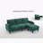 3-Seater Sofa with Storage Ottoman-892806633