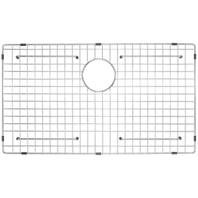 Grille d'évier en acier inoxydable 29,69 po x 15,67 po