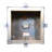 16" Square Seneca Valley View Post Mount