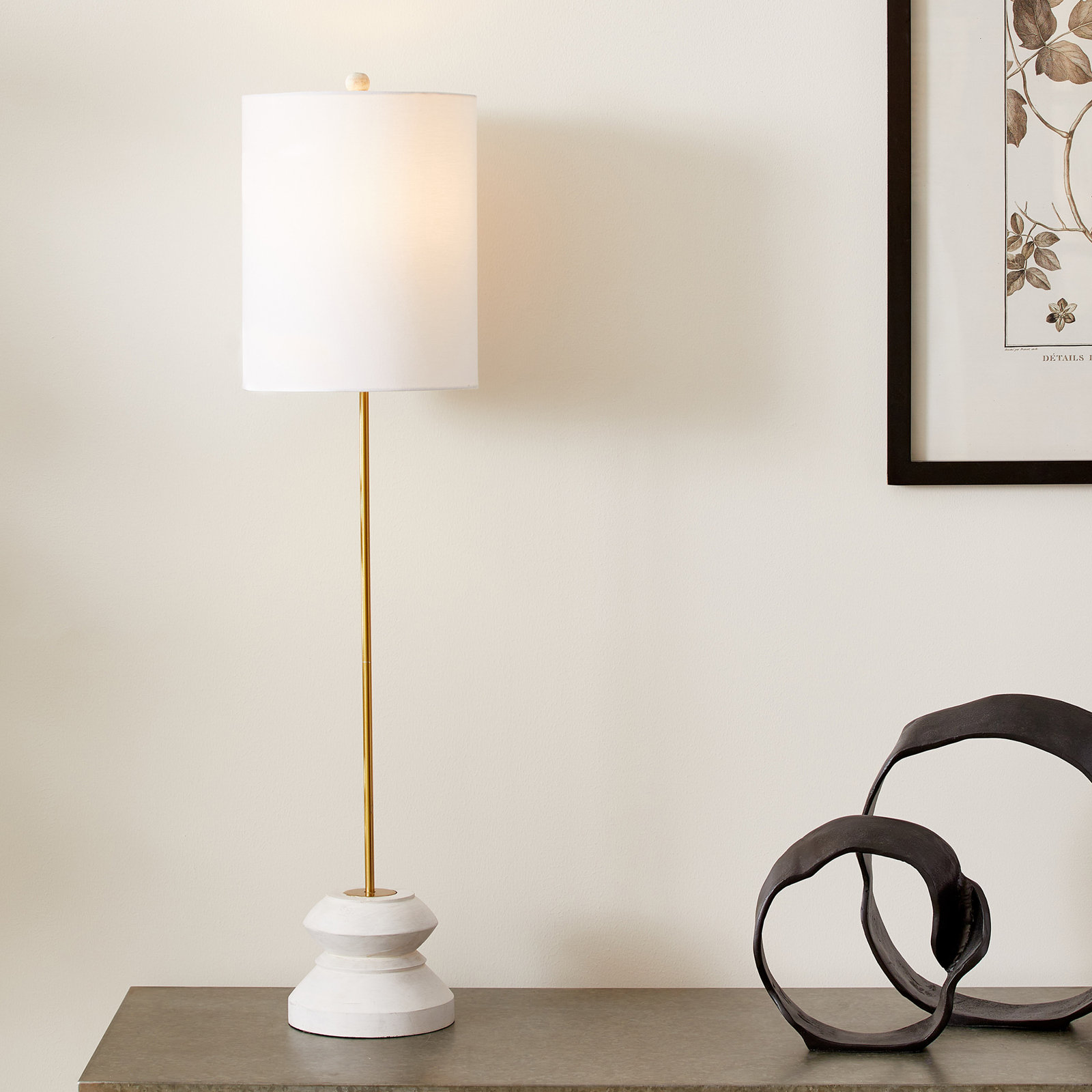 Lorinda Table Lamp, White