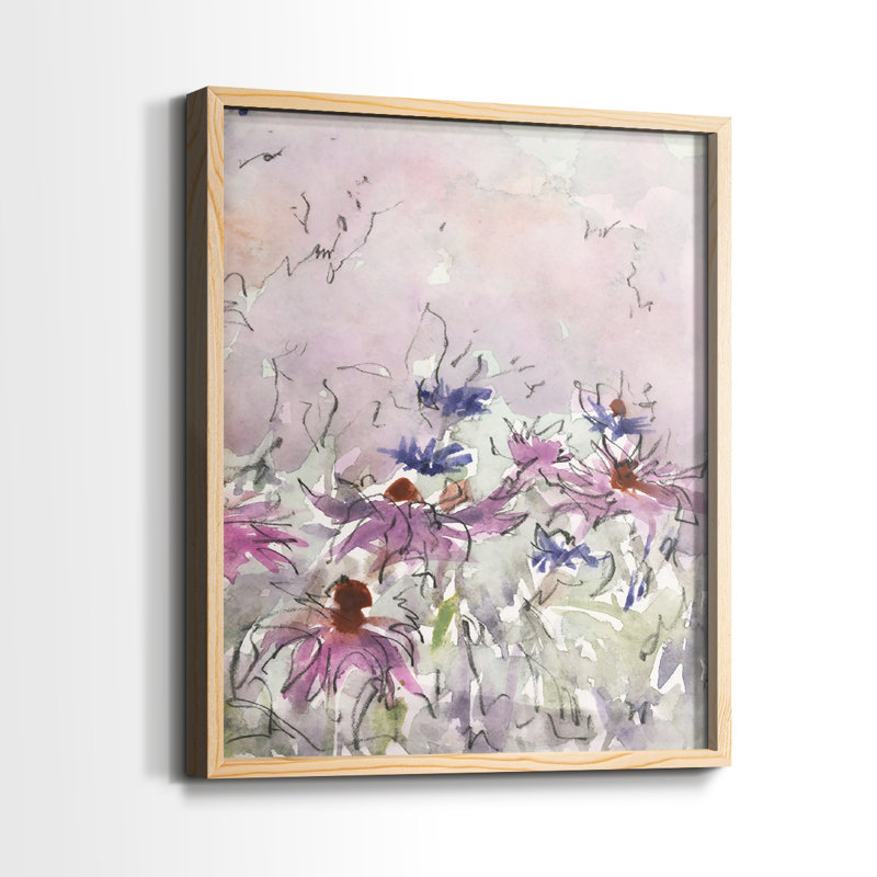 Impression florale I-Premium de Floral Entertainment - prête à être accrochée - aucun clou requis - aucun clou requis