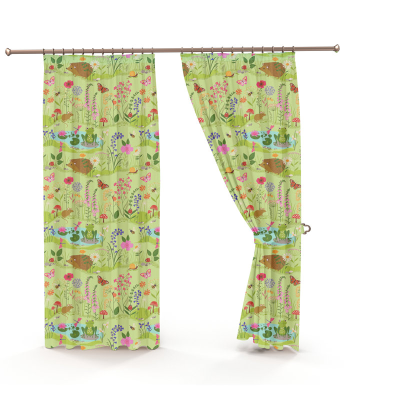 Holmsten Kids Pencil Pleat Room Darkening Curtains (Set of 2), 168 W x 137 D cm