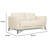 Dossett 59" Genuine Leather Square Arm Loveseat-166800817