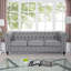 Ensemble de canapé Chesterfield 3 pièces en cuir Arlisa - canapé, fauteuil et causeuse capitonnée-1457379137