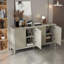 Buffet polyvalent et moderne avec tablettes réglables et design élégant