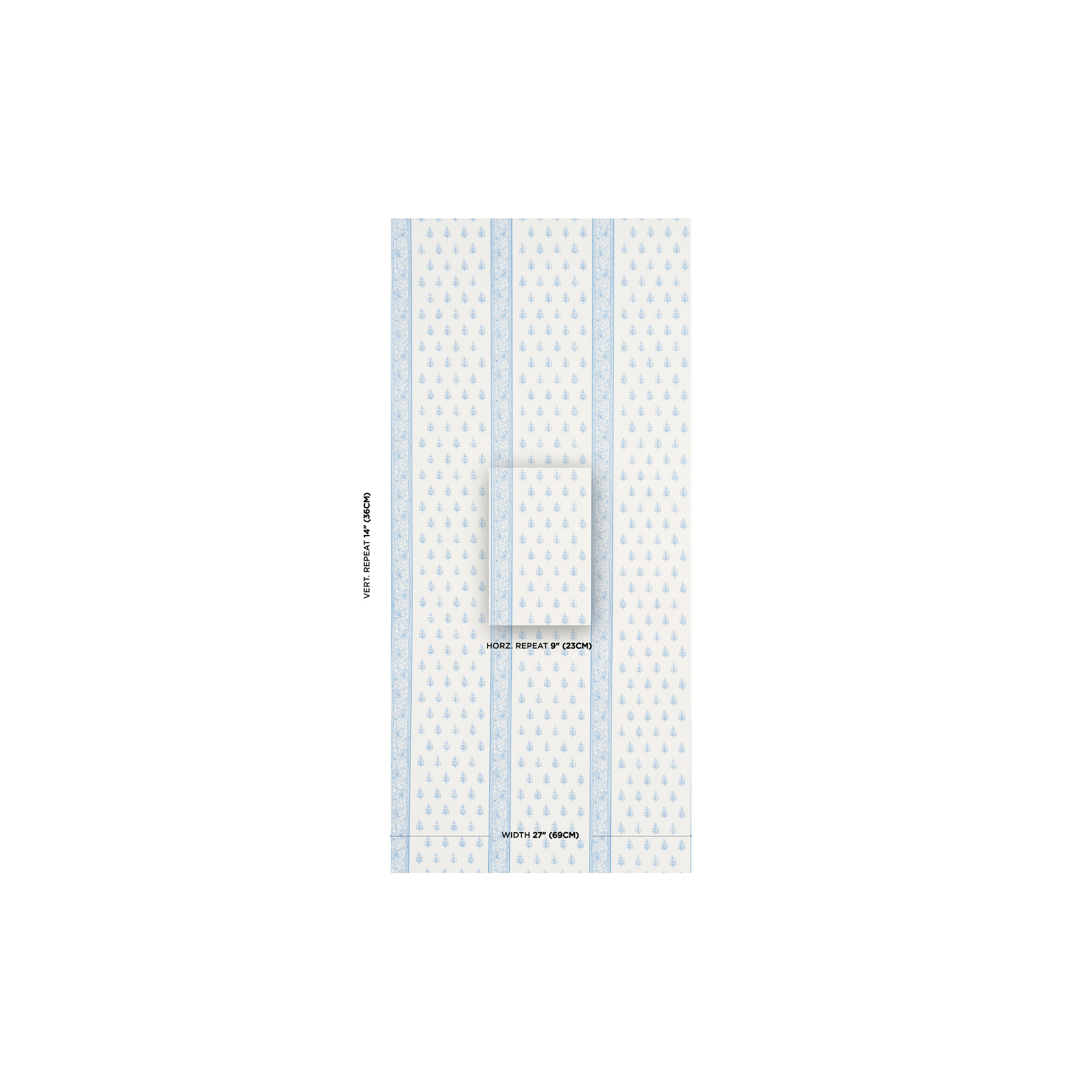 Katsura Stripe II Wallpaper, Chambray