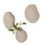 3 Piece 9.75" Ceramic Wall Vase Set-32414249