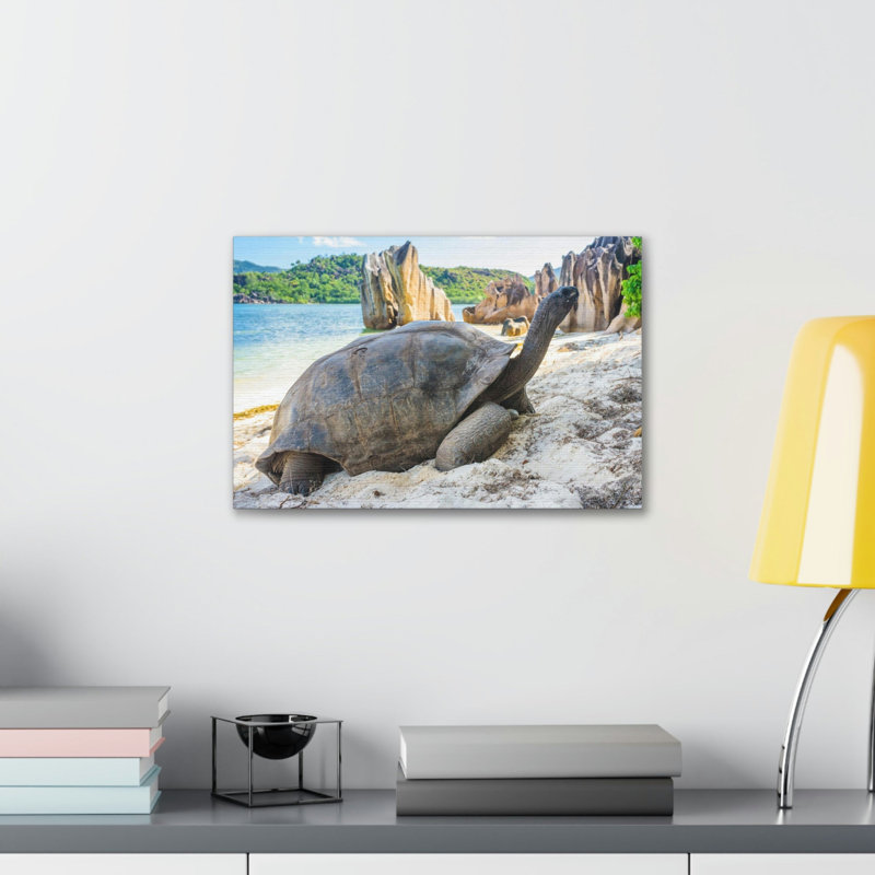 Art mural tortue majestueuse, H 12 po x l 18 po