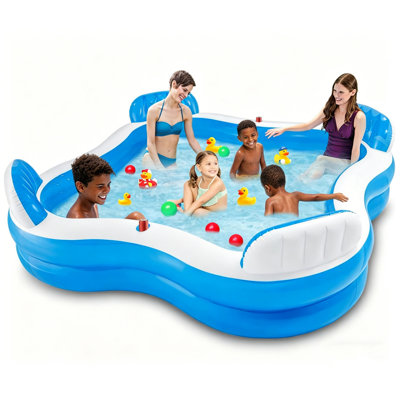 Swim Centre 90"x90"x26" Family Lounge Inflatable Pool
