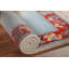 Tapis décoratif bleu clair art déco indien 2x3