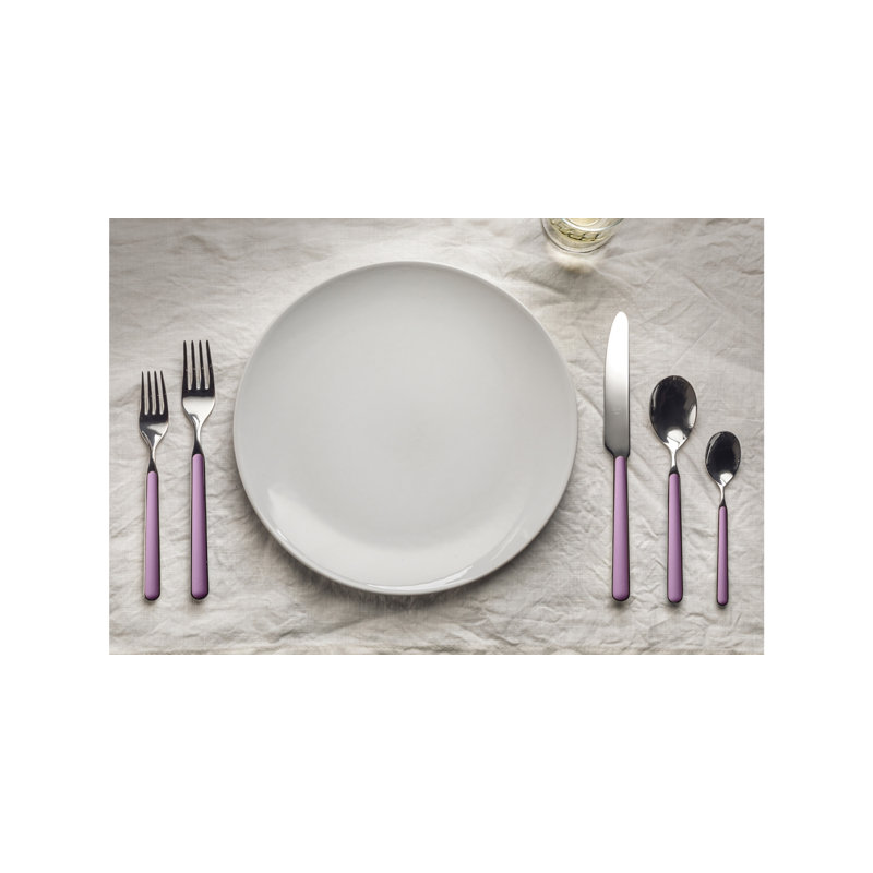 Ensemble de couverts Fantasia avec fourchettes à gâteaux - 30 pièces - Lilas, Lilas