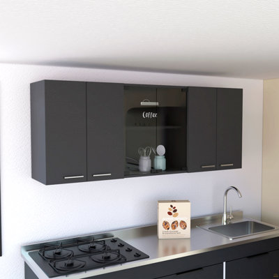 Armoire murale Peoria, quatre tablettes intérieures