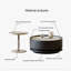 Table basse rotative légère et luxueuse
