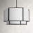 6 - Light Dimmable Drum Chandelier