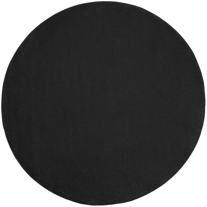 Tapis intérieur / extérieur noir Mullican Sandy, Rond 8 pi