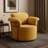 28" Wide Swivel Barrel Accent Chair With Upholstered Seat And Padded Track Arms-726178672
