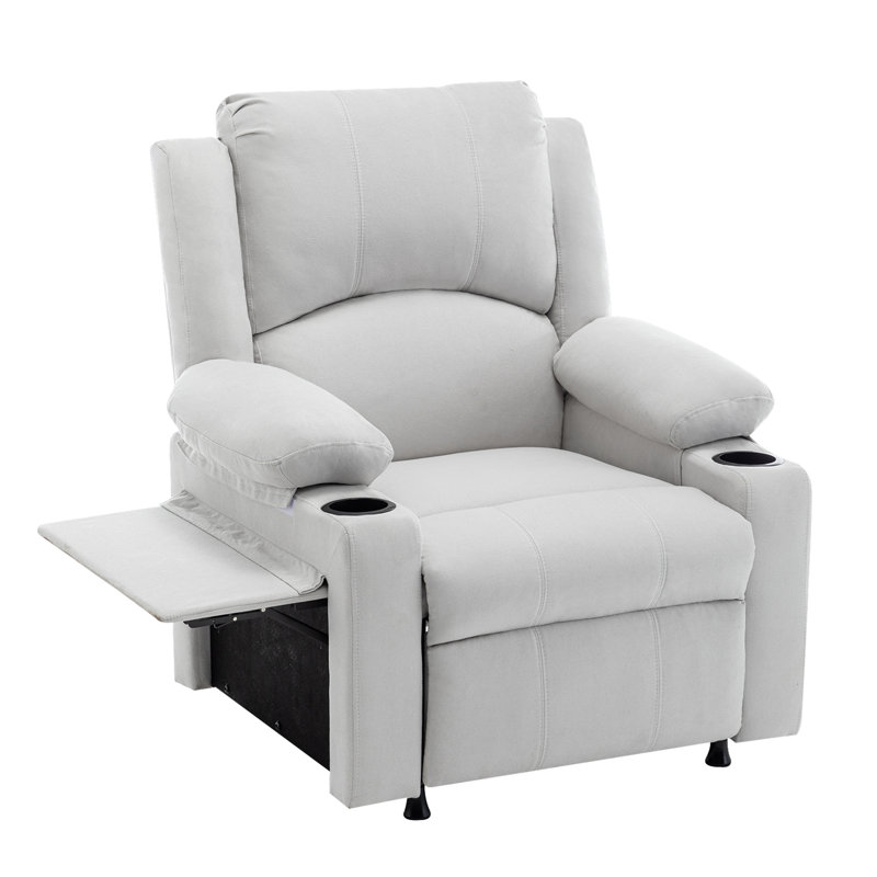 Upholstered Recliner, Ivory