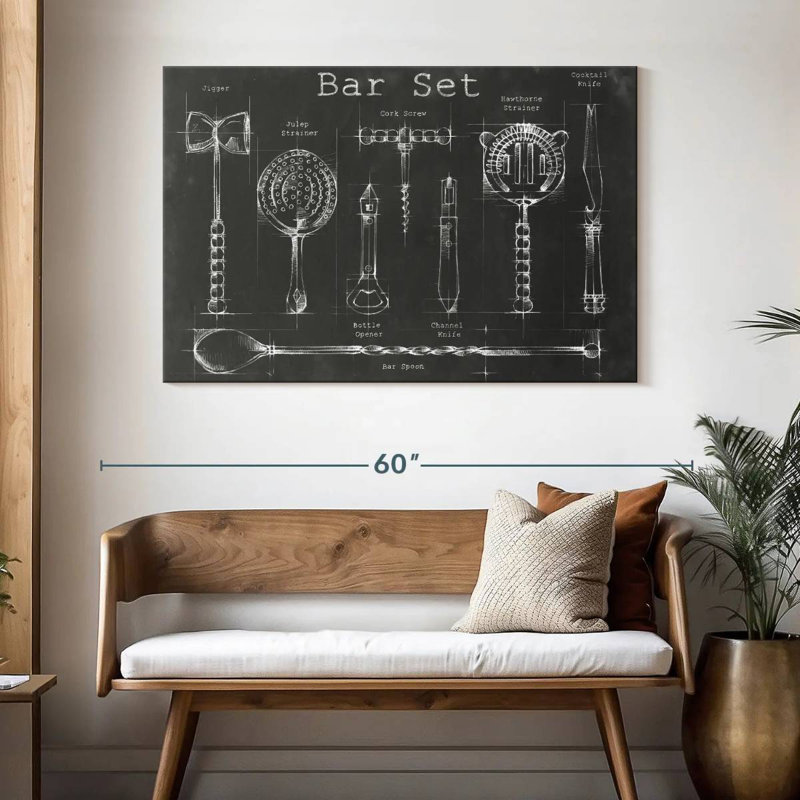 Bar Set, 32" H x 48" W