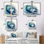 Mandell - Grande plage moderne, estampes d'art sur toile, 2 pièces-114717123-114717119-114717124