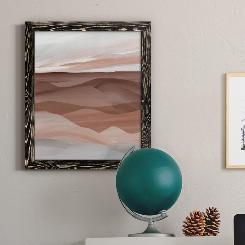 Sedona Valley - Peinture sur toile encadrée, Cadre noir, H 24 po x l 18 po x P 1,5 po