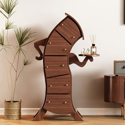 Solid wood lockers with crooked necks