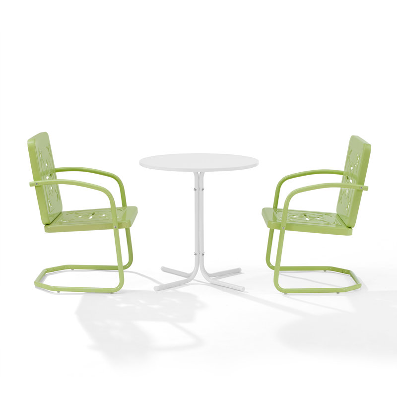 Passmore 3-piece Retro Outdoor Bistro Set, Green