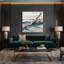 Art mural sur toile gris, "Coastal Beach"-1006821718