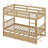 Bunk Bed With Integrated Trundle, Sturdy Ladder, And Protective Guardrails-1860374985