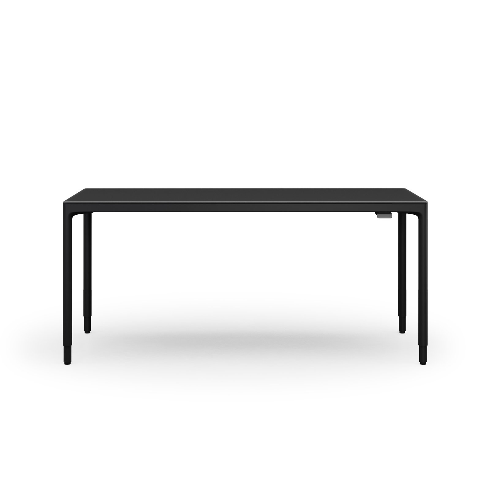 Luma Office - Lift Desk, 27" H x 66" W x 28" D, Black