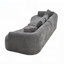 Canapé modulaire incurvé incurvé modulaire à compression 108 po, chenille haute densité, pour le salon et la chambre à coucher-1033727461