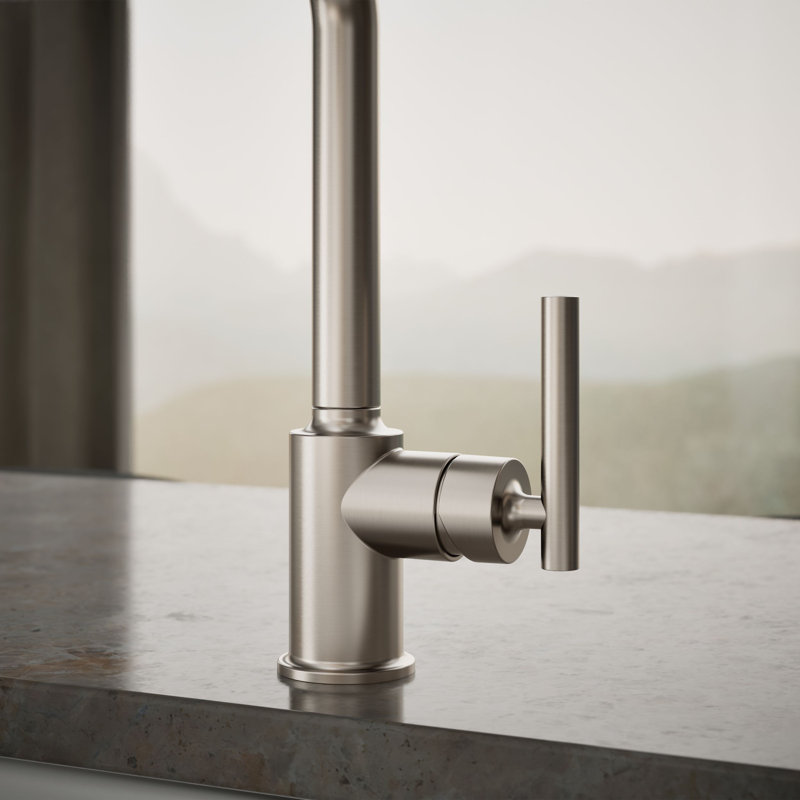 Purist Single-Hole Kitchen Sink Faucet with 8" Spout, Vibrant Stainless