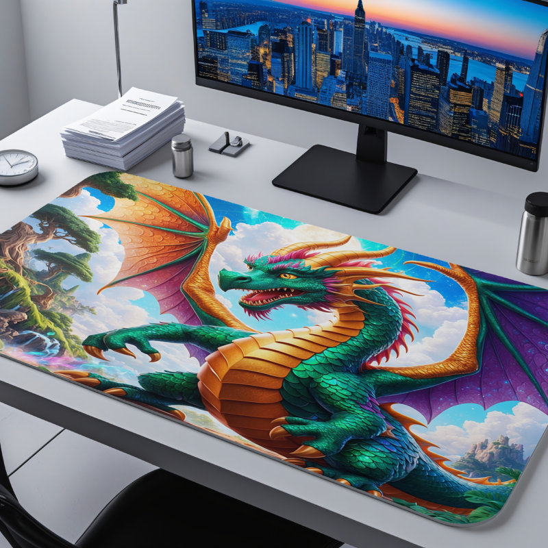 Polyester Desk Pad, 14.4x12.1
