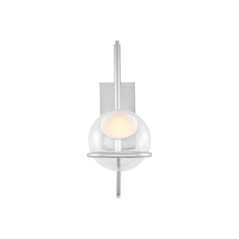 Crosby Medium Wall Sconce, Polished Nickel