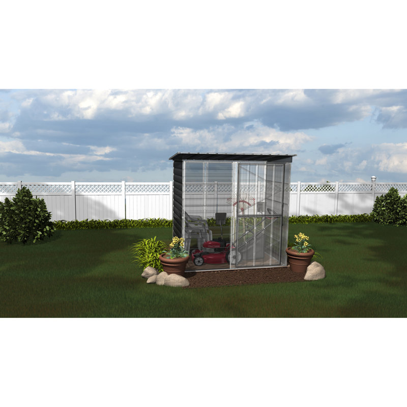 Shed-in-a-Box 6 ft. W x 4 ft. D Metal Horizontal Storage Shed