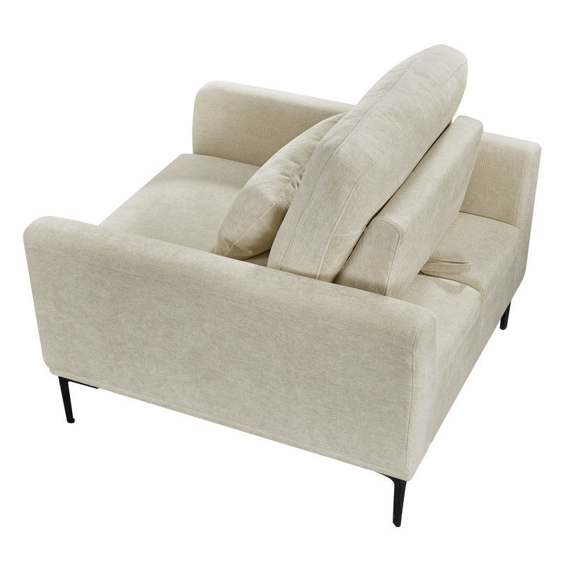 Ensemble de 2 fauteuils avec accoudoirs relaxants et surdimensionnés de 39 po avec siège profond convertible pour salon, chambre à coucher (ensemble de 2)