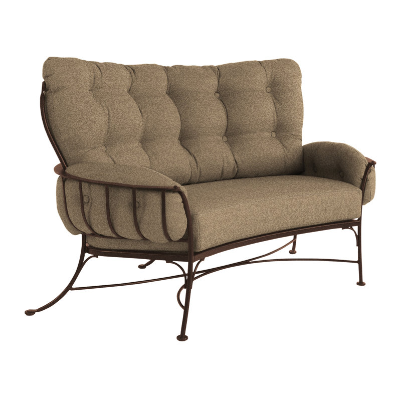 Monterra Outdoor 2 - Seat Loveseat, Alcazar Redwood, Copper Creek