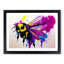 Bumble Bee Splash Abstract - Single Picture Frame Print-2019949373-2019949370