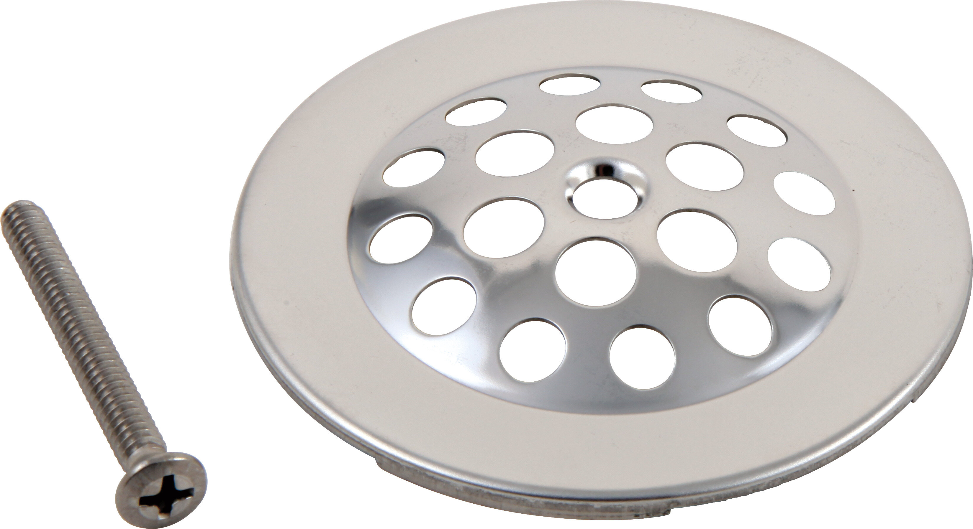 3.25 Inch Round Shower Drain Cover | Classic Scrolls No. 4