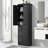Tall And Wide Storage Cabinet With Doors For Bathroom/Office, Three Drawers, Black(Old Sku:Wf299285aab)-1010112352