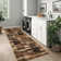 Modern Geometric Machine Washable Rug with Non-Slip Backing Non-Shedding Contemporary Accent Carpet Soft Low Pile Floor Cover for Living Room