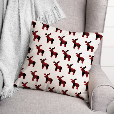Checkered Reversible Throw Pillow